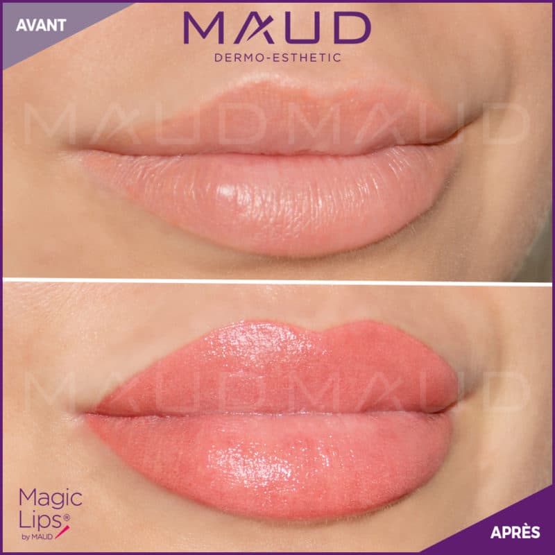 Maquillage Permanent Sourcils avant/après Magic Lips MAUD